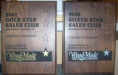 Recent wood-mode gold and silver star awards